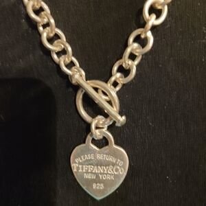 Tiffany & Co. Silver Heart Tag Necklace